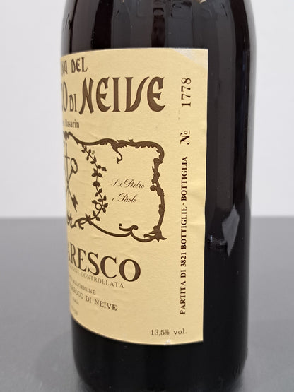 Barbaresco Parroco Di Neive 1978 Vigneto Basarin bott. 75 cl