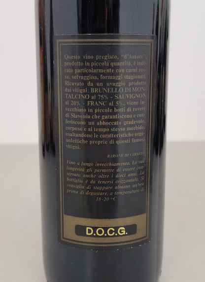 Barone Cerreto Podere Lellare 1985 Grand Cru Riserva Privata bott. 75 cl 12,5%