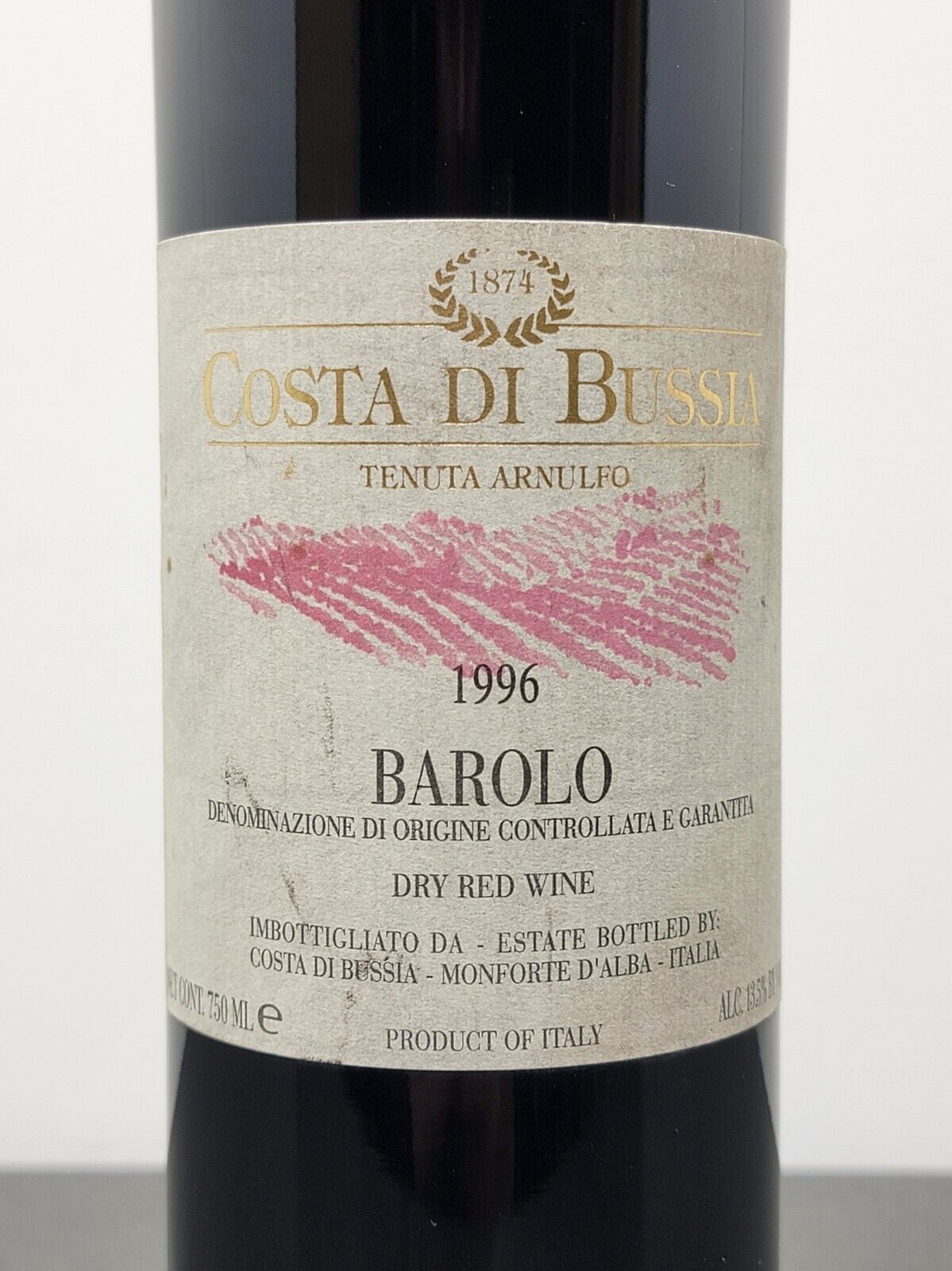 Barolo Costa di Bussia 1996 Tenuta Arnulfo Monforte D'alba bott.75 cl 13.5%