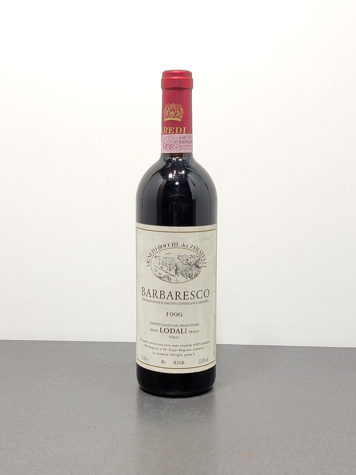 Barbaresco Lodali 1996 Vigneto Rocche Dei 7 Fratelli bott. 75 cl 13.5%
