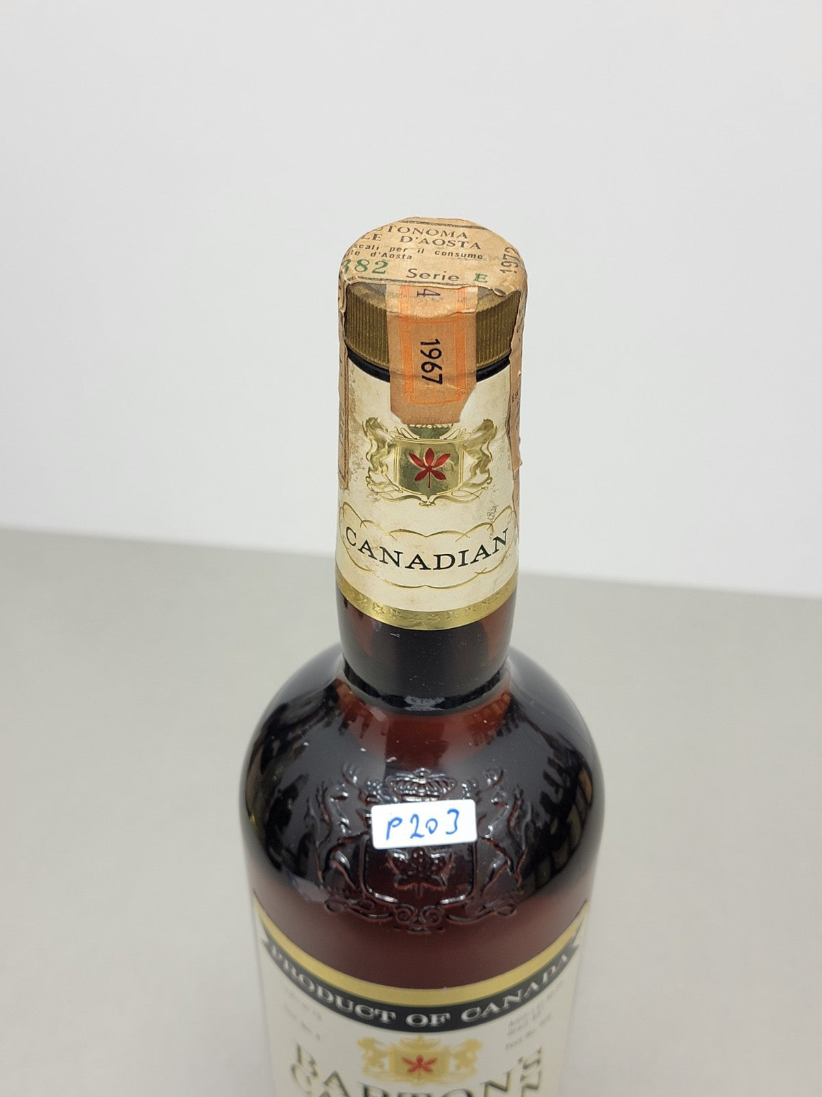 Whisky Barton's Canadian Mist 1967 bott.75 cl 43%