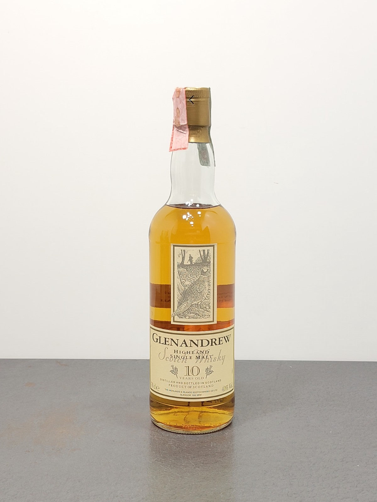 Whisky Glenandrew 10 years Highland Single Malt Scotch 1990s bott. 70 cl 40%