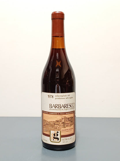 Barbaresco Giovanni Giordano 1978 Vigneto Cavana bott. 75cl