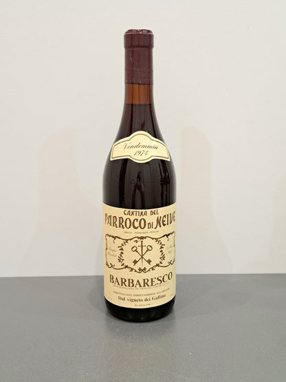 Barbaresco Parroco di Neive 1974 Vigneto dei Gallina bott. 75 cl 13.7%