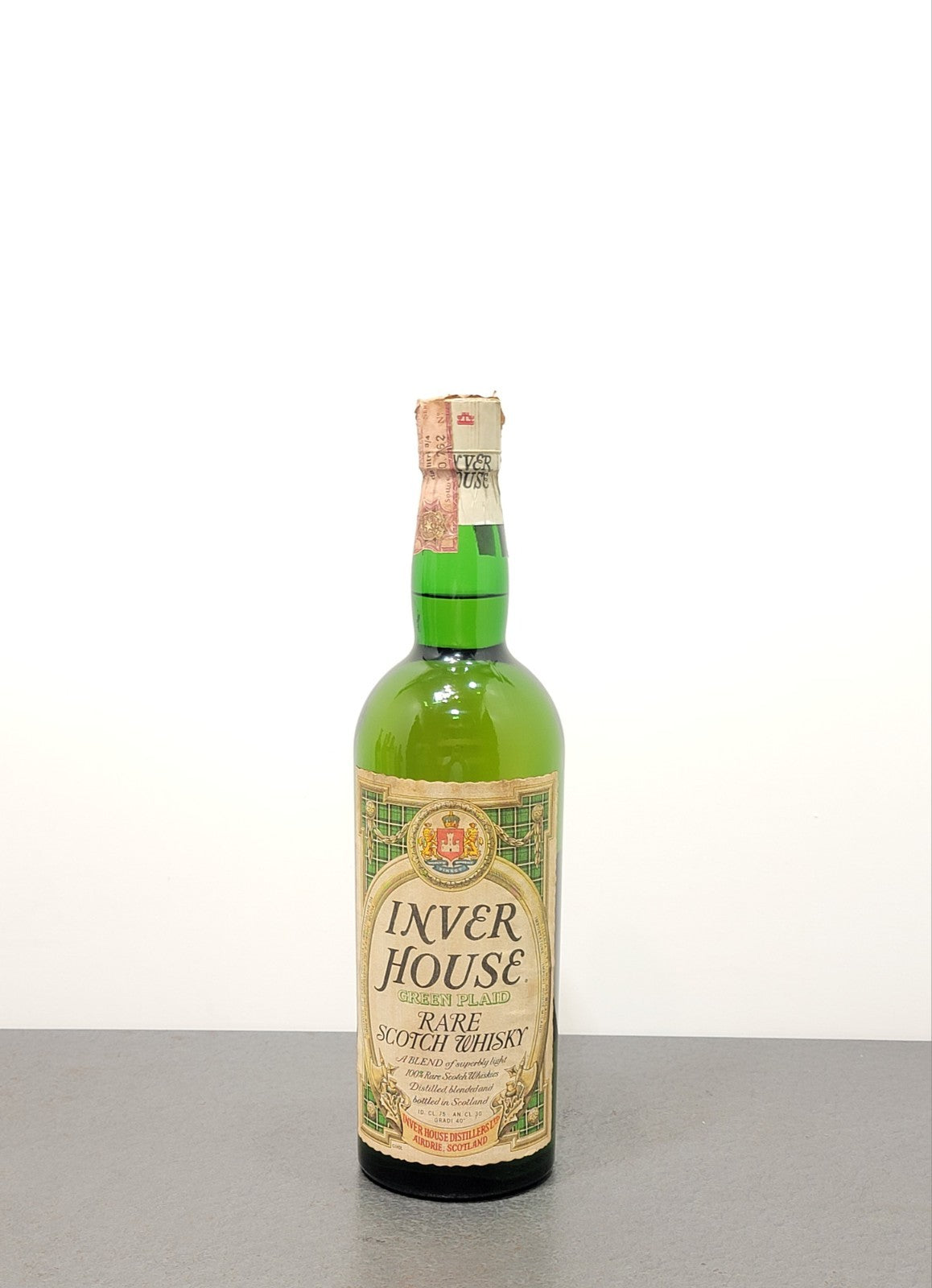 Whisky Inver House Green Plaid 1960s Rare Scotch Whisky bott.75 cl 40%