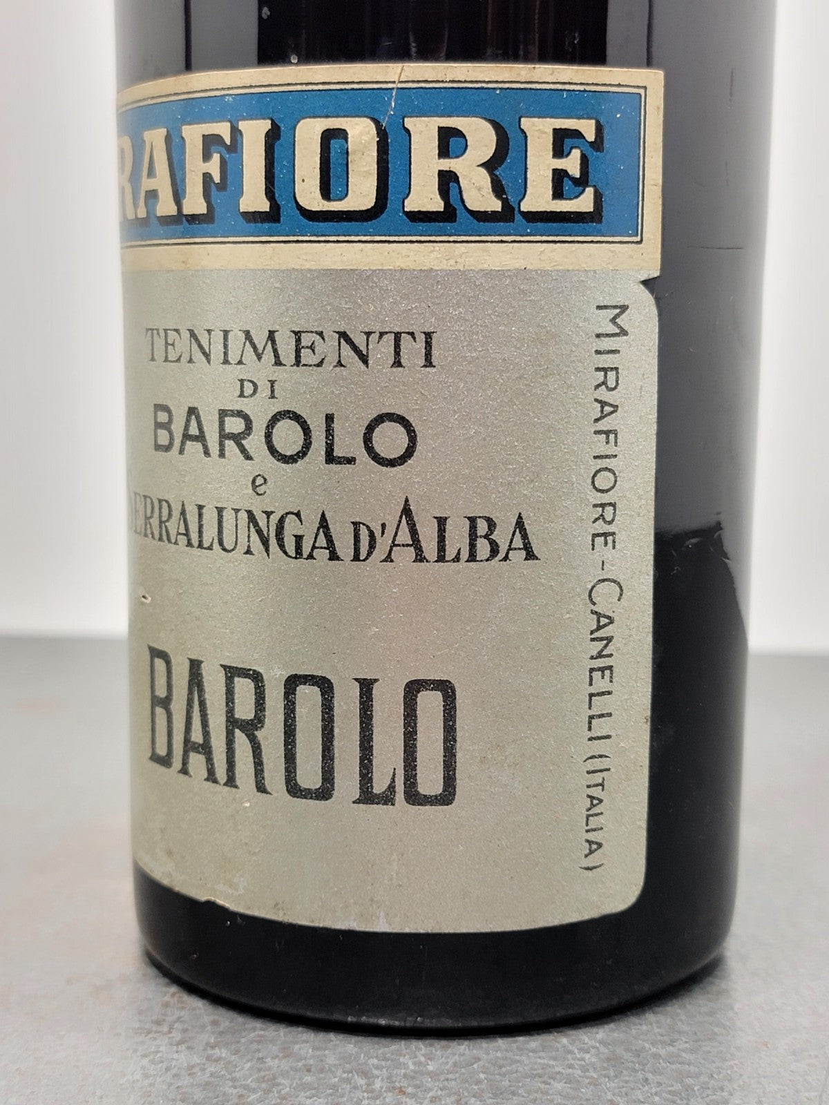 Barolo Mirafiore 1929 Serralunga D'alba Canelli Bott.75 cl 14%