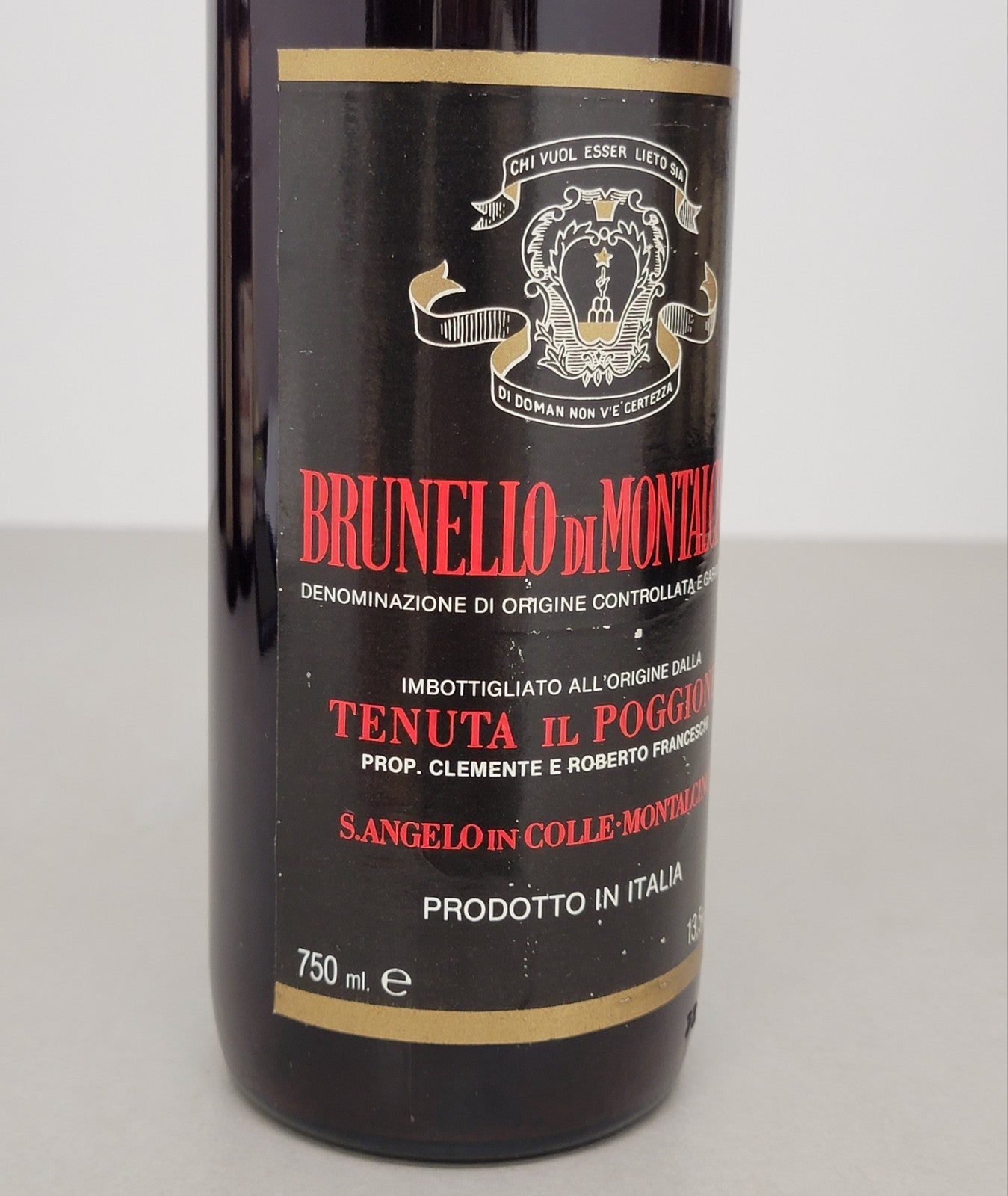 Brunello Di Montalcino IL Poggione 1984 bott.75 cl 13.5%