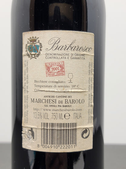 Barbaresco Marchesi Di Barolo  2001 Riserva Grande Annata bott. 75 cl 13.5%