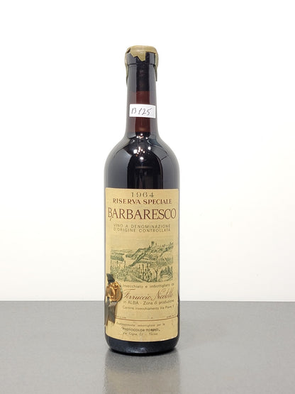 Barbaresco Ferruccio Nicolello 1964  Riserva Speciale bott..72 cl 13%
