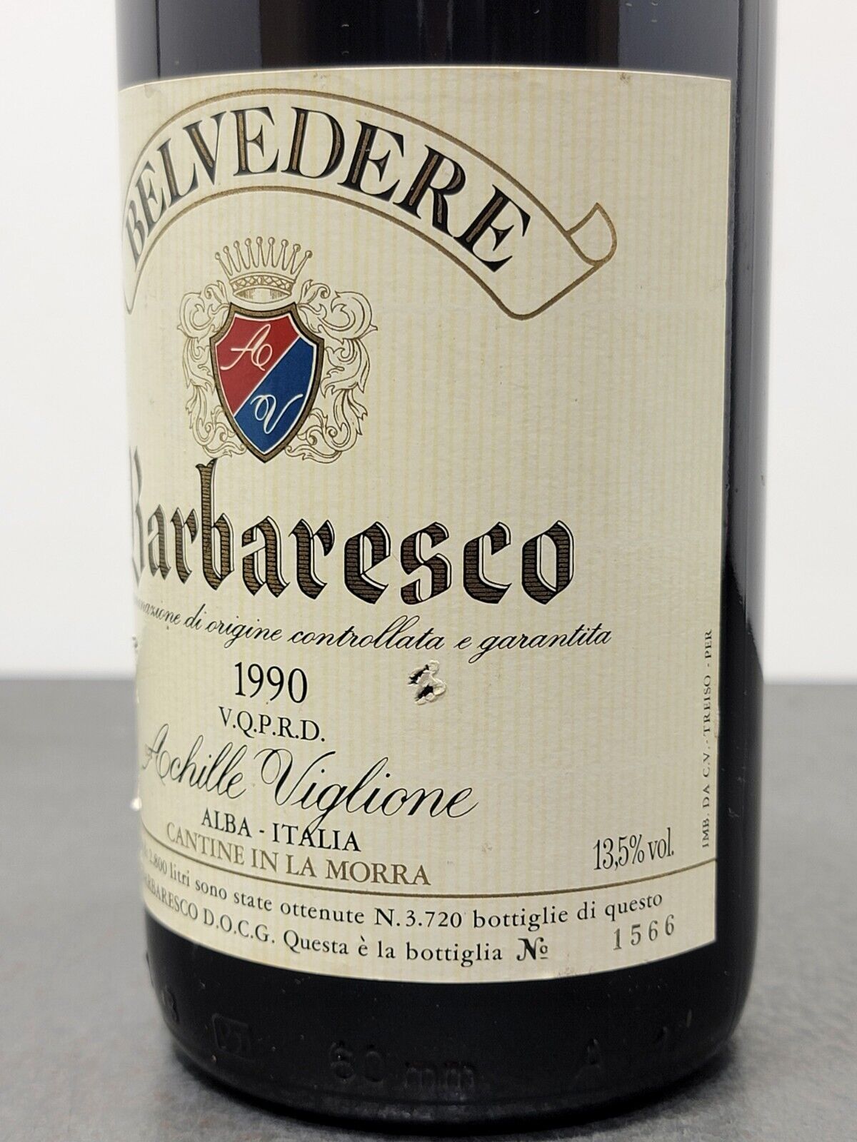 Barbaresco Belvedere 1990 Achille Viglione bott...75 cl 13.5%