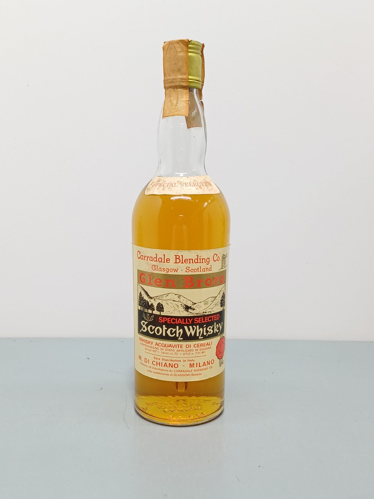 Whisky Glen Brora Specially Selected Carradale Blending Co bott.75 cl anni 70