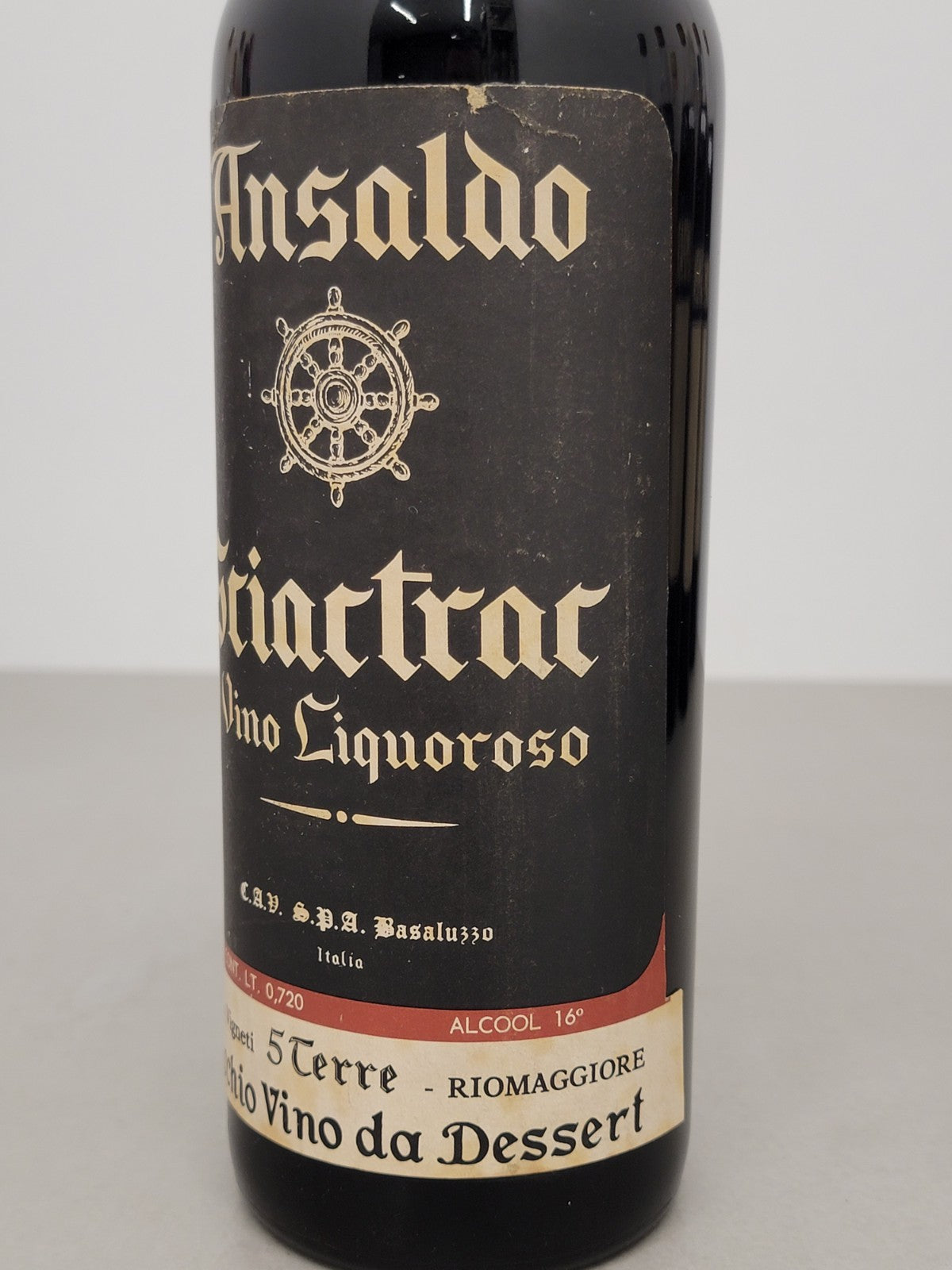 5 Terre Scaictrac 1964 Ansaldo Vino Da Dessert bott. 72 cl 16%