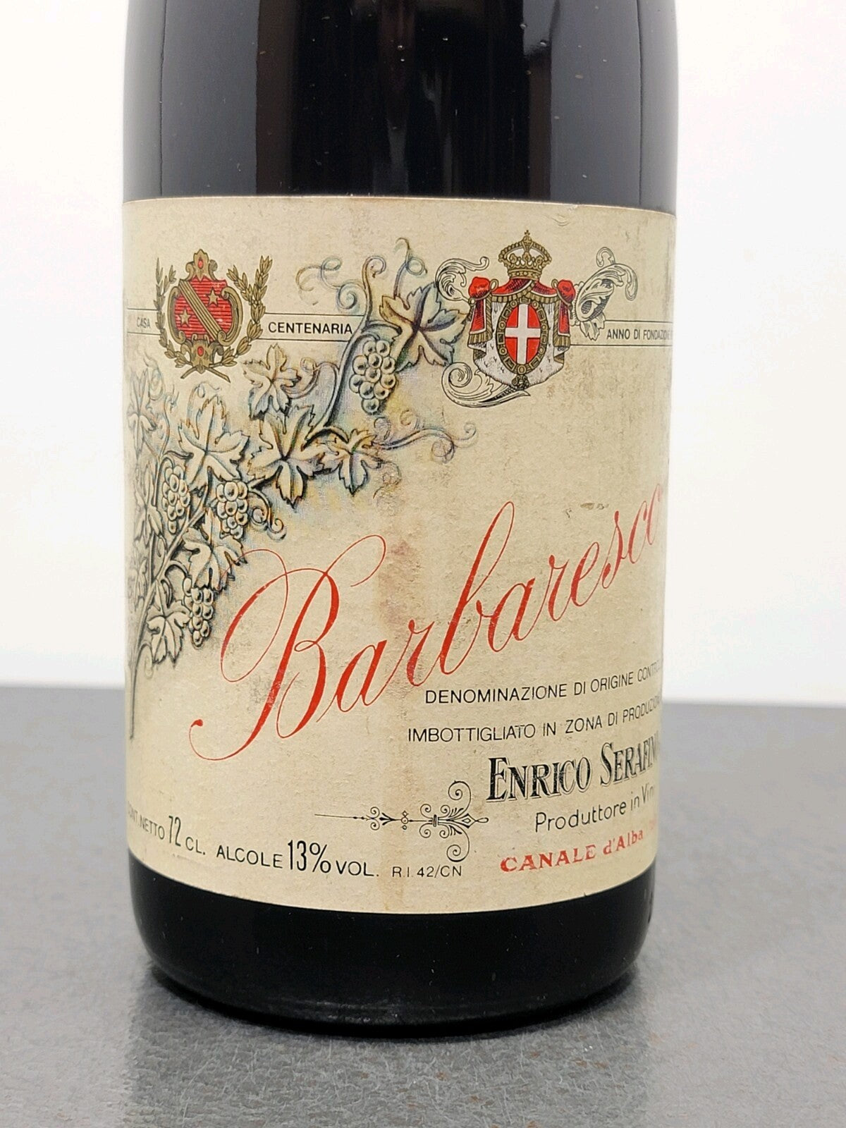 Barbaresco Serafino Enrico 1974 Canale D'alba bott.72 cl 13%