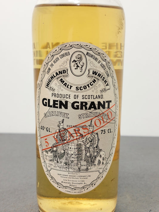 Glen Grant Glenlivet 5 years 1966 Highland Malt Scotch Whisky bott.75 cl 40%