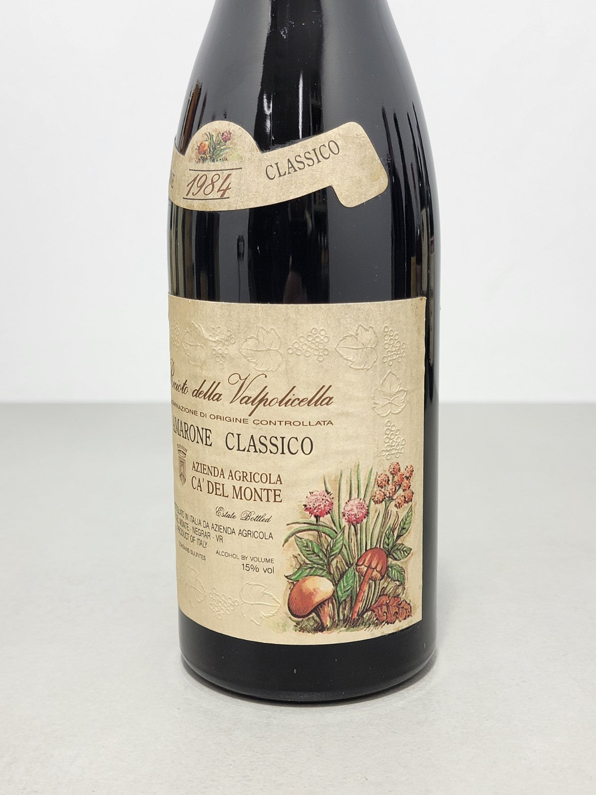 Amarone Ca' Del Monte 1984 Recioto Della Valpolicella Classico Negrar  75 cl 15%