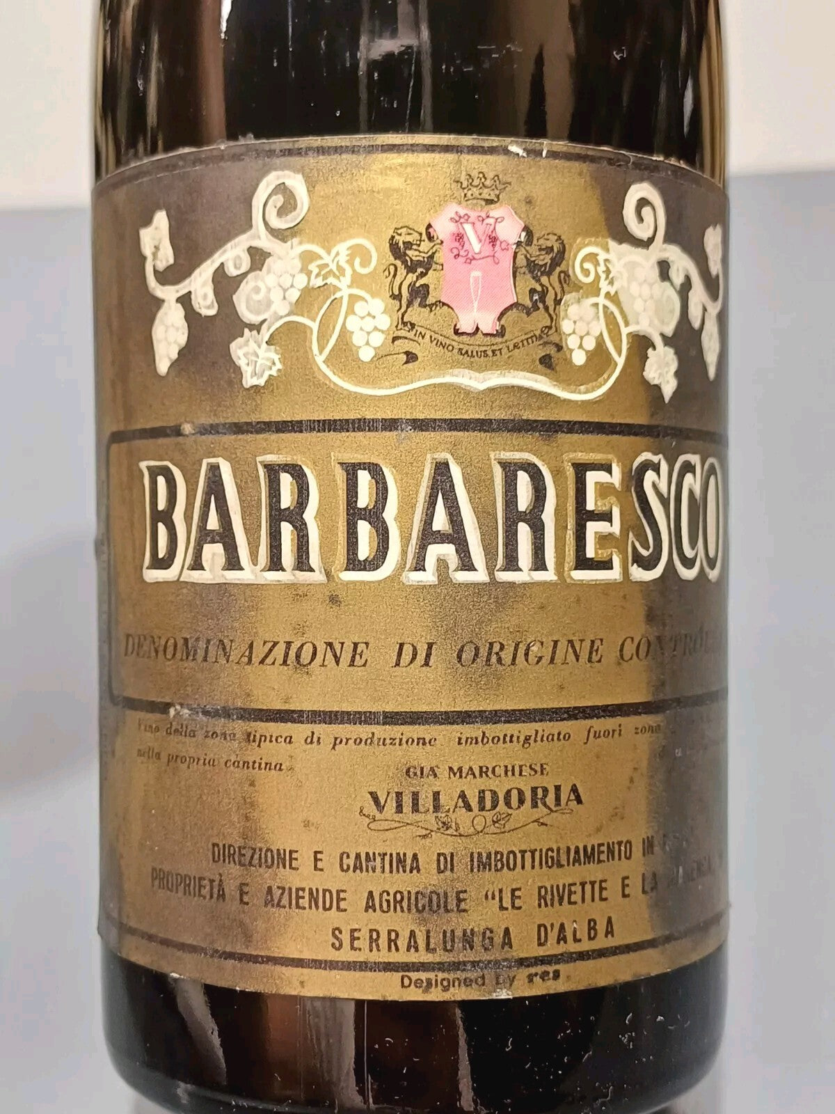 Barbaresco 1961 Villadoria Serralunga D'Alba bott..72 cl