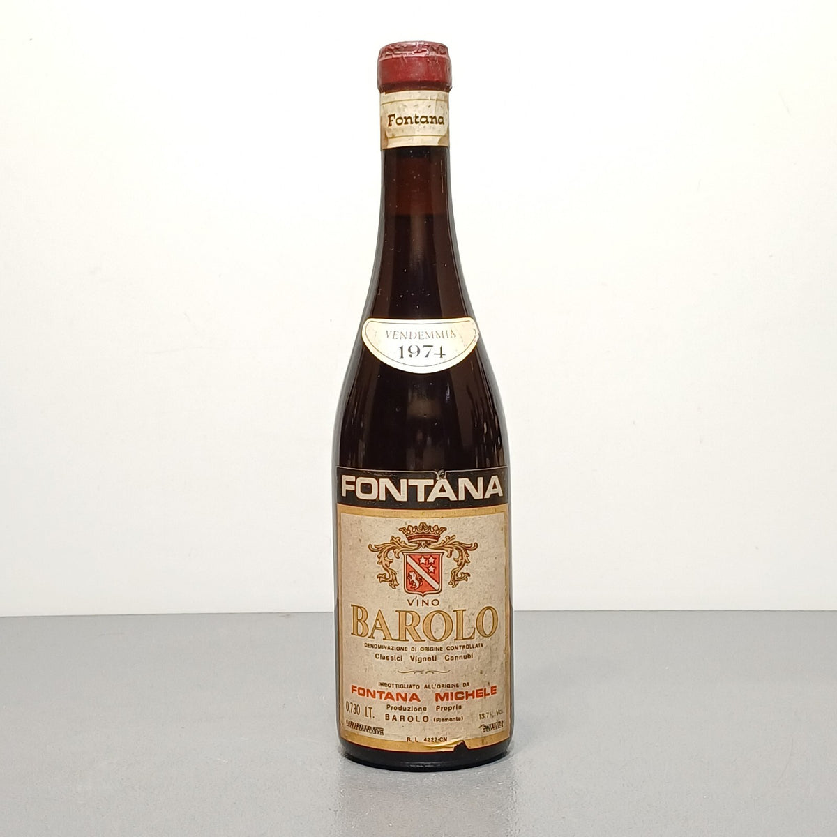 Barolo Fontana Michele 1974 Classici Vigneti Cannubi bott. 73 cl