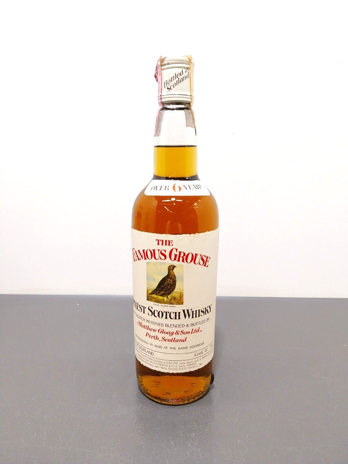 Whisky Famous Grouse Finest Scotch Whisky bott.0.75 cl anni 6070