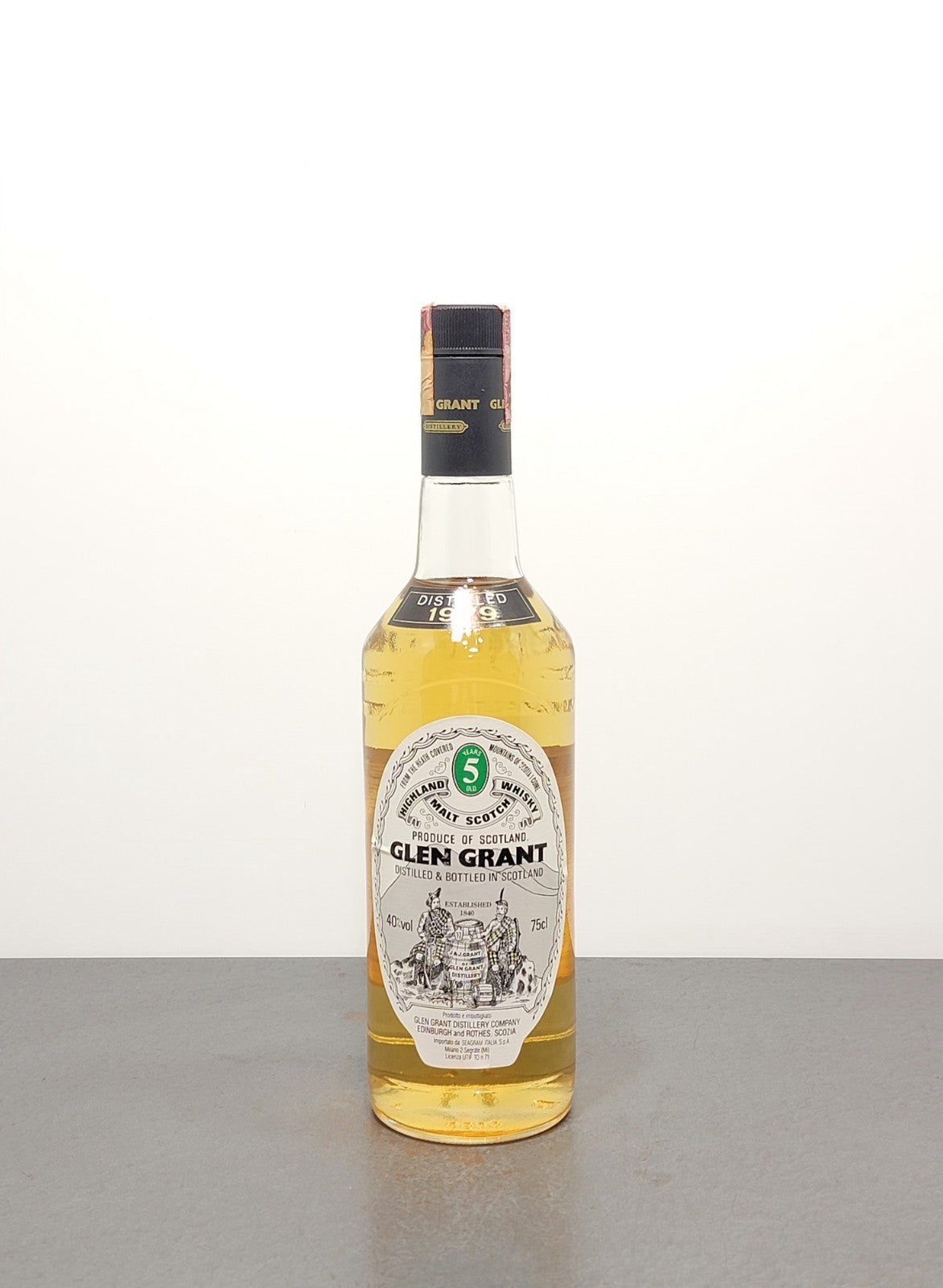 Glen Grant 5 years 1979 Highland Malt Scotch Whisky bott.75 cl 40%