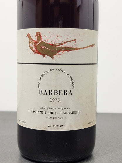 Barbera 1975 Gaja I Fagiani d'Oro bott. 72 cl 12%