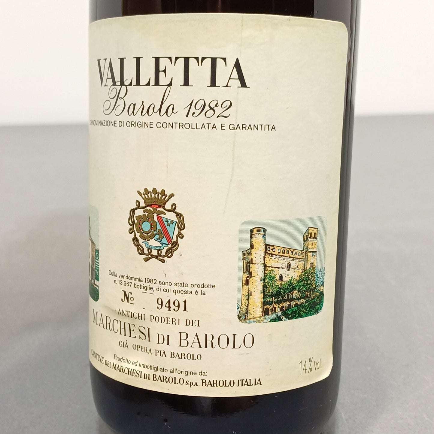 Barolo Marchesi Di Barolo 1982 Valletta Cannubi bott.75 cl 14%