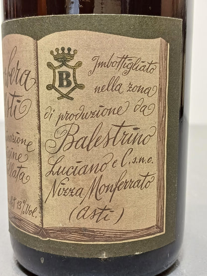 Barbera 1974 Balestrino Luciano Nizza Monferrato bott. 72 cl 13%