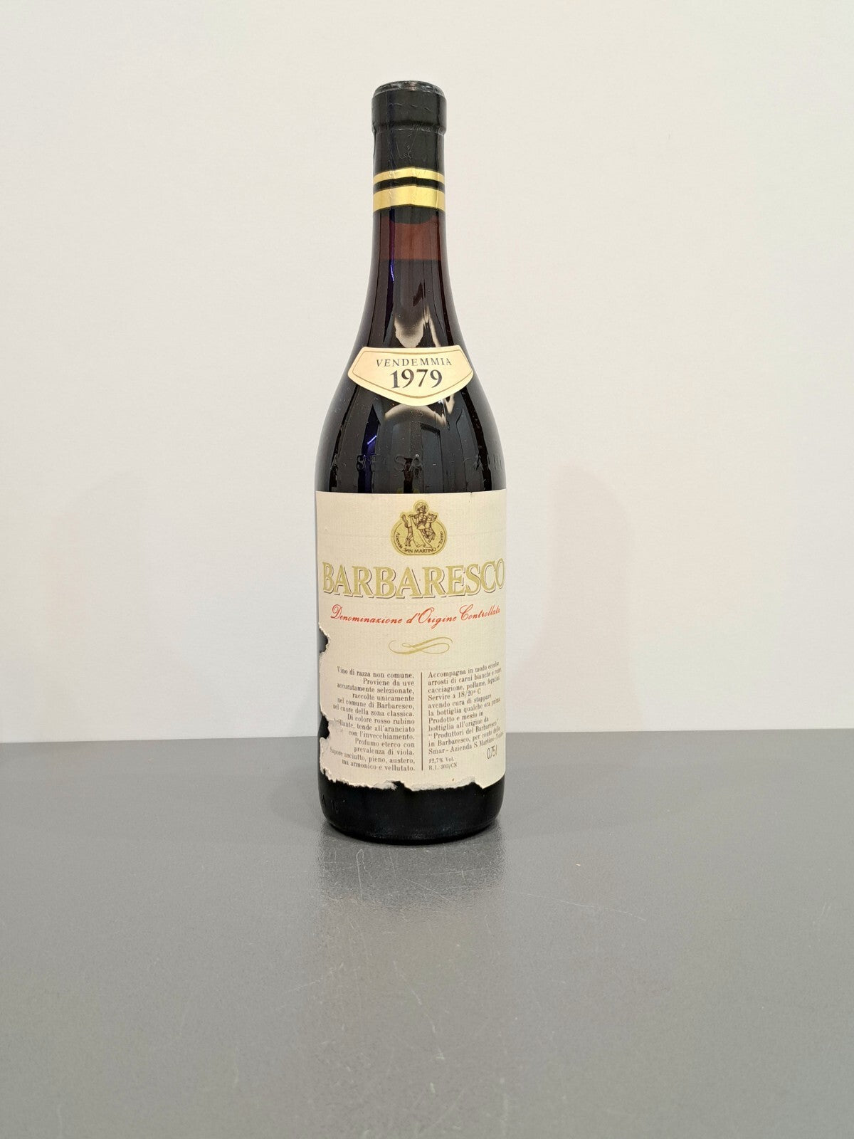 Barbaresco Produttori Di Barbaresco 1979 cl 75 Bott. X Azienda San Martino