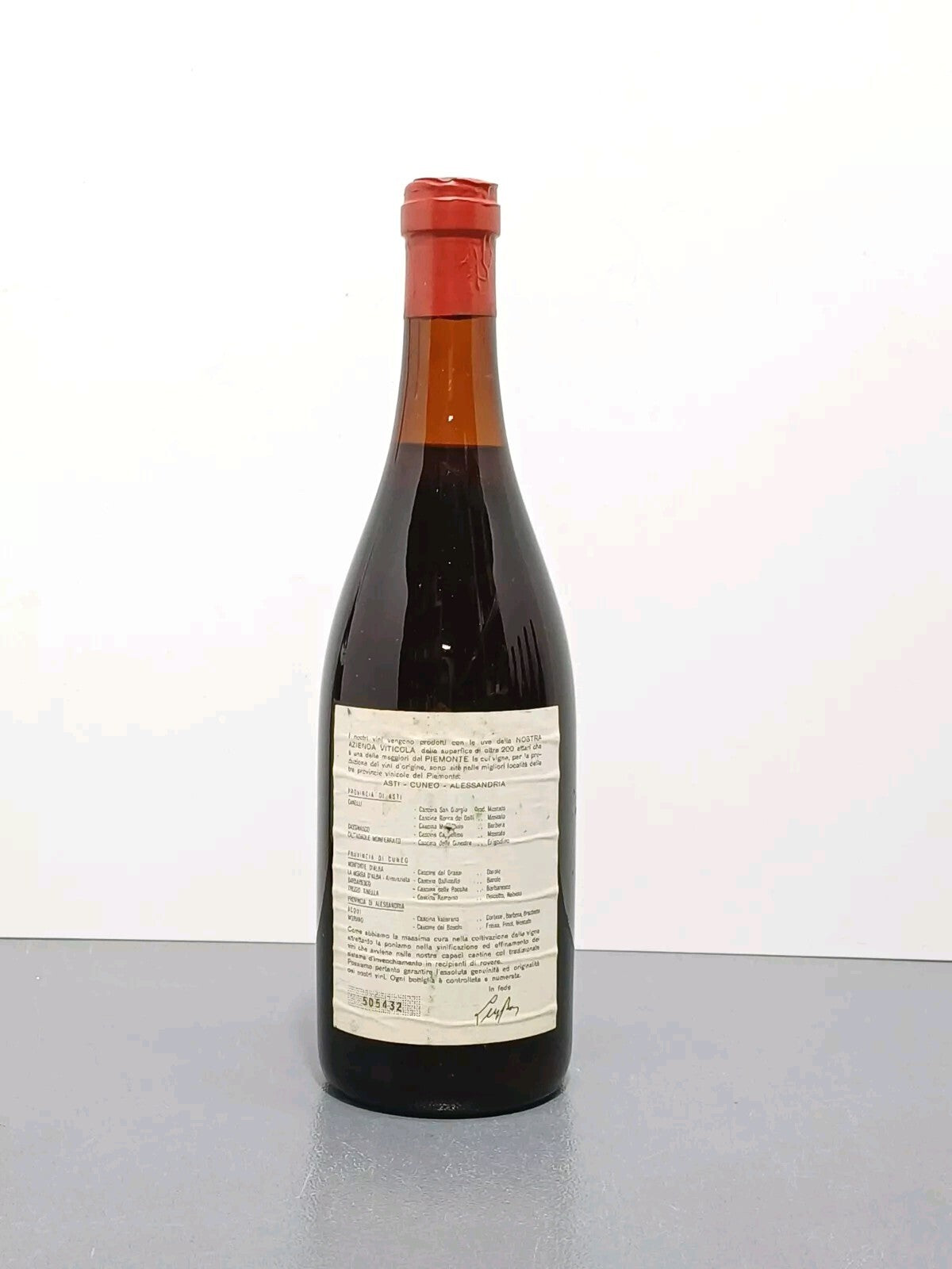 Barbaresco Luigi Bosca 1964 Vino Rosso Superiore bott. 72 cl 13.5%