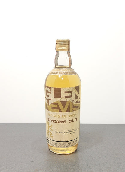 Whisky Glen Nevis 5 years old Pure Malt Scotch Whisky ‘60 bott.75 cl 40%