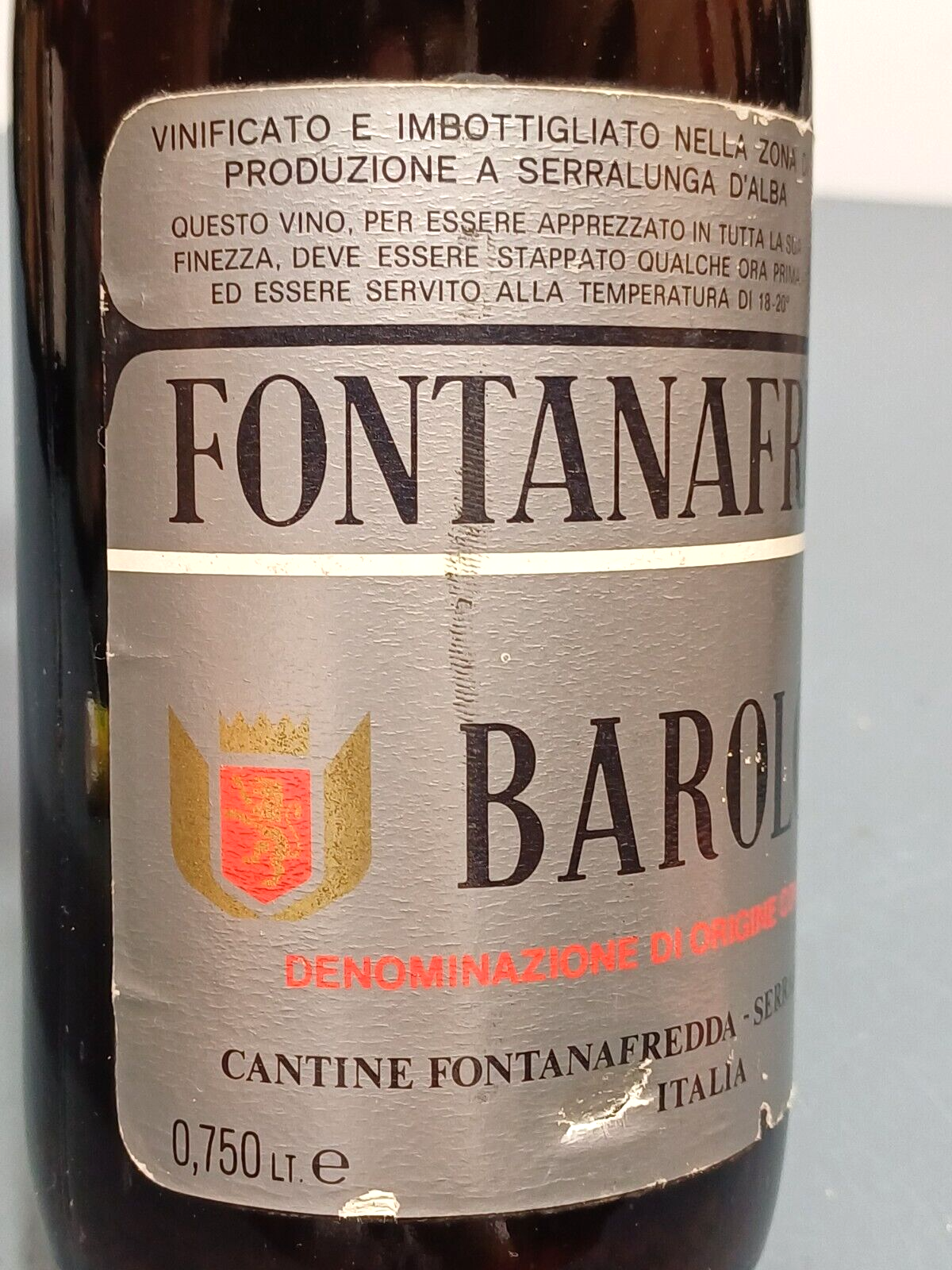 Barolo 1974 Fontanafredda Serralunga D'Alba bott. 75 cl