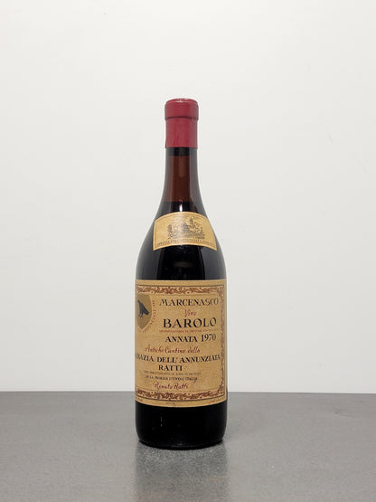 Barolo Renato Ratti 1970 Marcenasco Abbazia dell'Annunziata 72 cl 13.5%