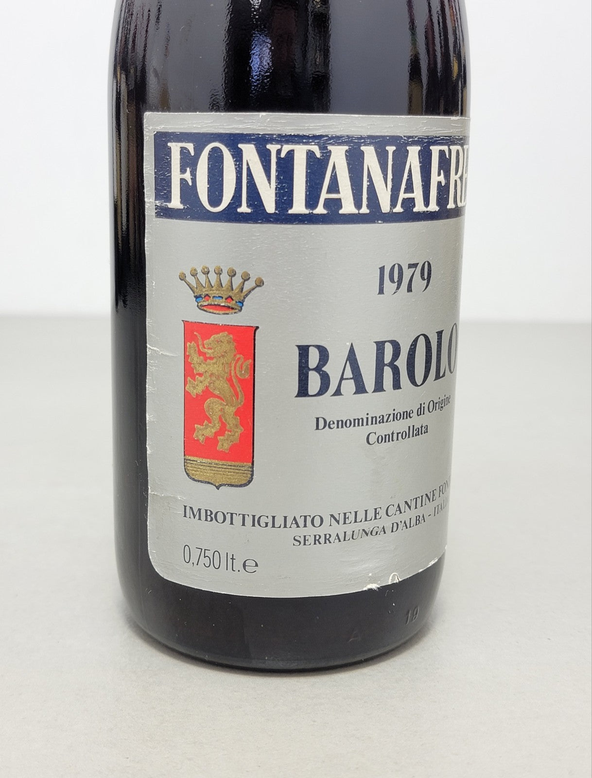 Barbaresco Fontanafredda 1979 Serralunga D'Alba bott. 75 cl 13 %