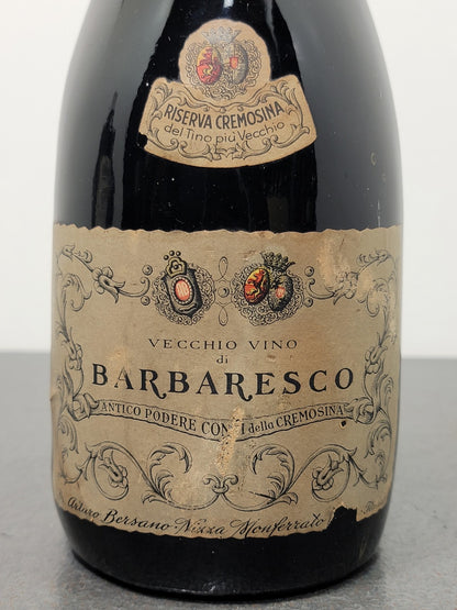 Barbaresco Bersano 1952 Riserva Cremosina Nizza Monferrato bott..75 cl 13.5%