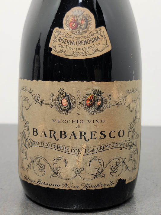 Barbaresco Bersano 1952 Riserva Cremosina Nizza Monferrato bott..75 cl 13.5%