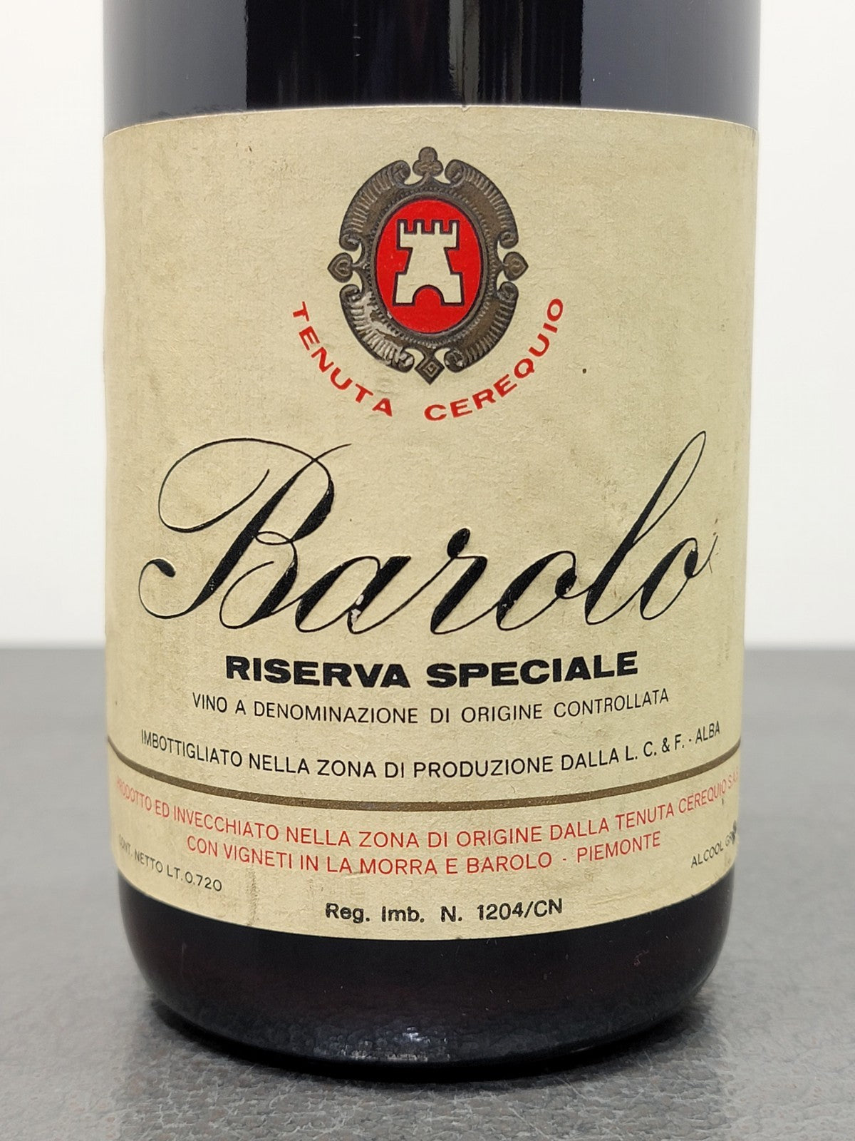 Barolo Tenuta Cerequio Riserva Speciale 1969 bott. 72 cl 13.5%