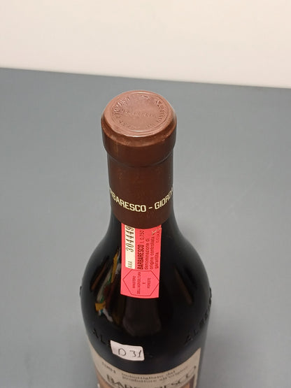 Barbaresco Giovanni Giordano 1981 Vigneto Cavana bott. 75 cl 13.5%