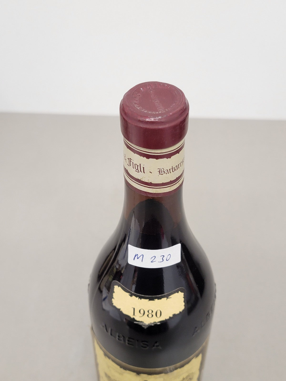 Barolo Giovanni Giordano 1980 Cuneo bott. 75 cl 13,5%
