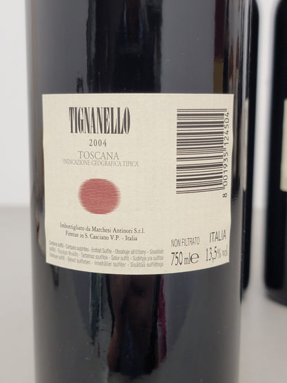 Tignanello Marchesi Antinori 2004 bott. 75 cl 13,5%