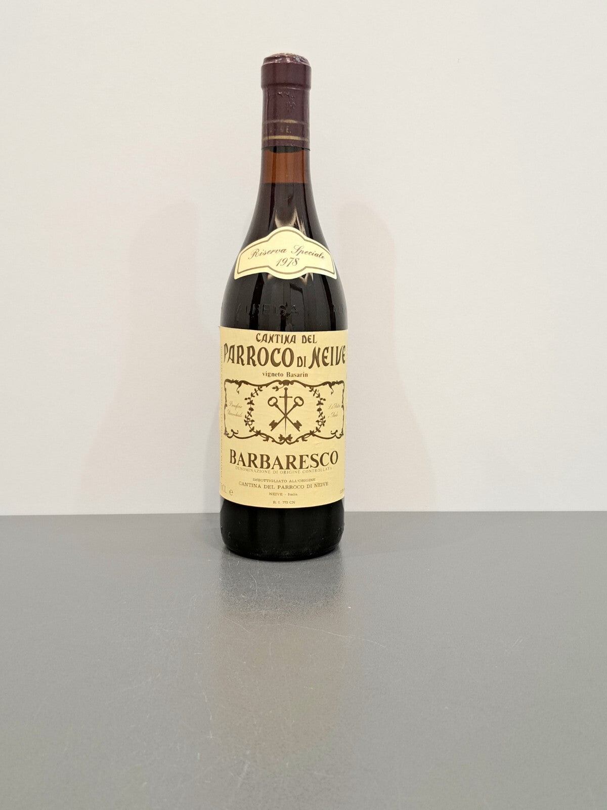 Barbaresco Parroco Di Neive 1978 Vigneto Basarin bott. 75 cl