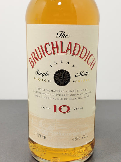 Whisky Bruichladdich 10 years 1990s Islay Single Malt bott. 1 litro 43%