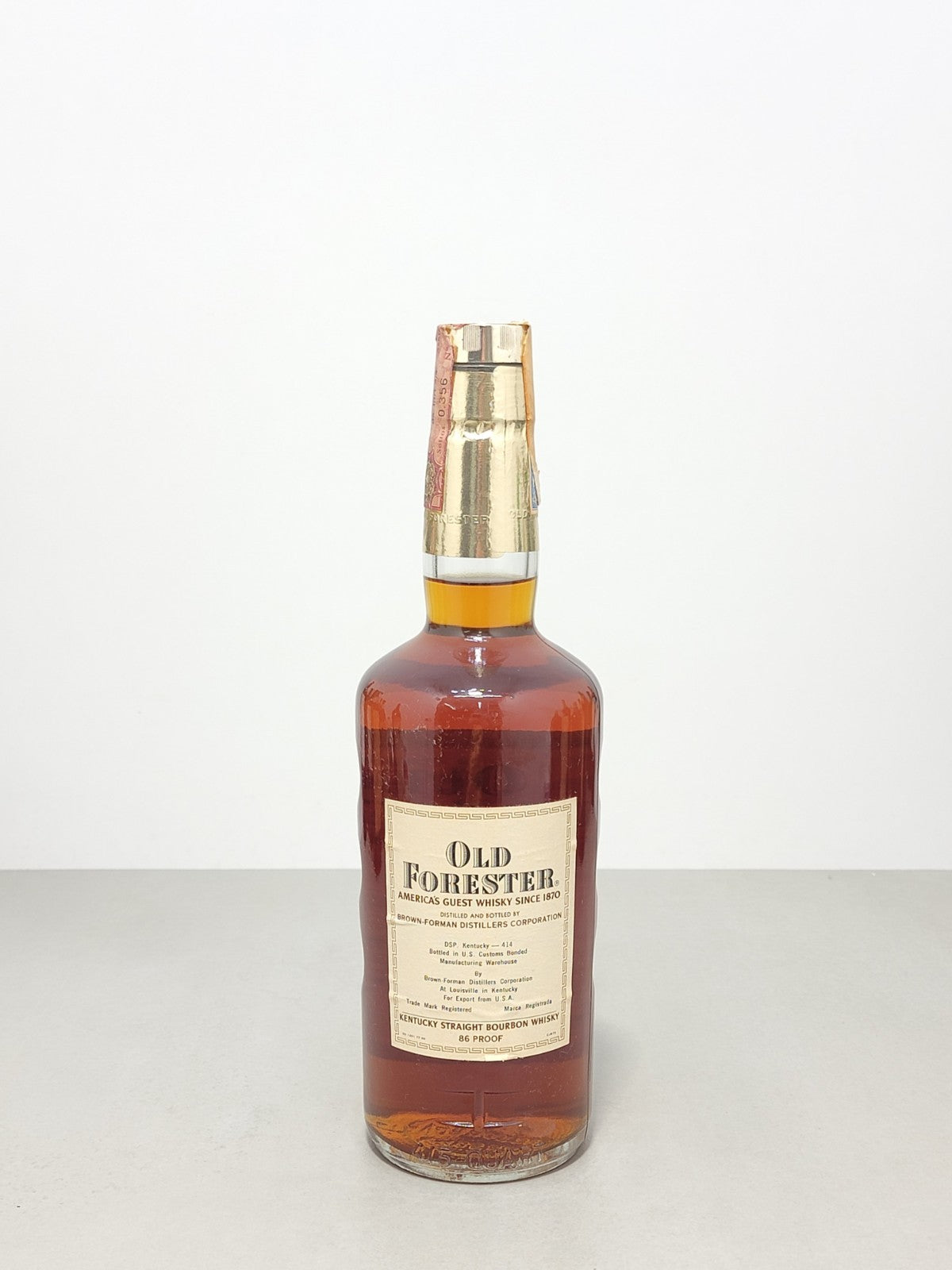 Whiskey Old Forester 1974 Kentucky Straight Bourbon 86 Proof bott. 75 cl 43%