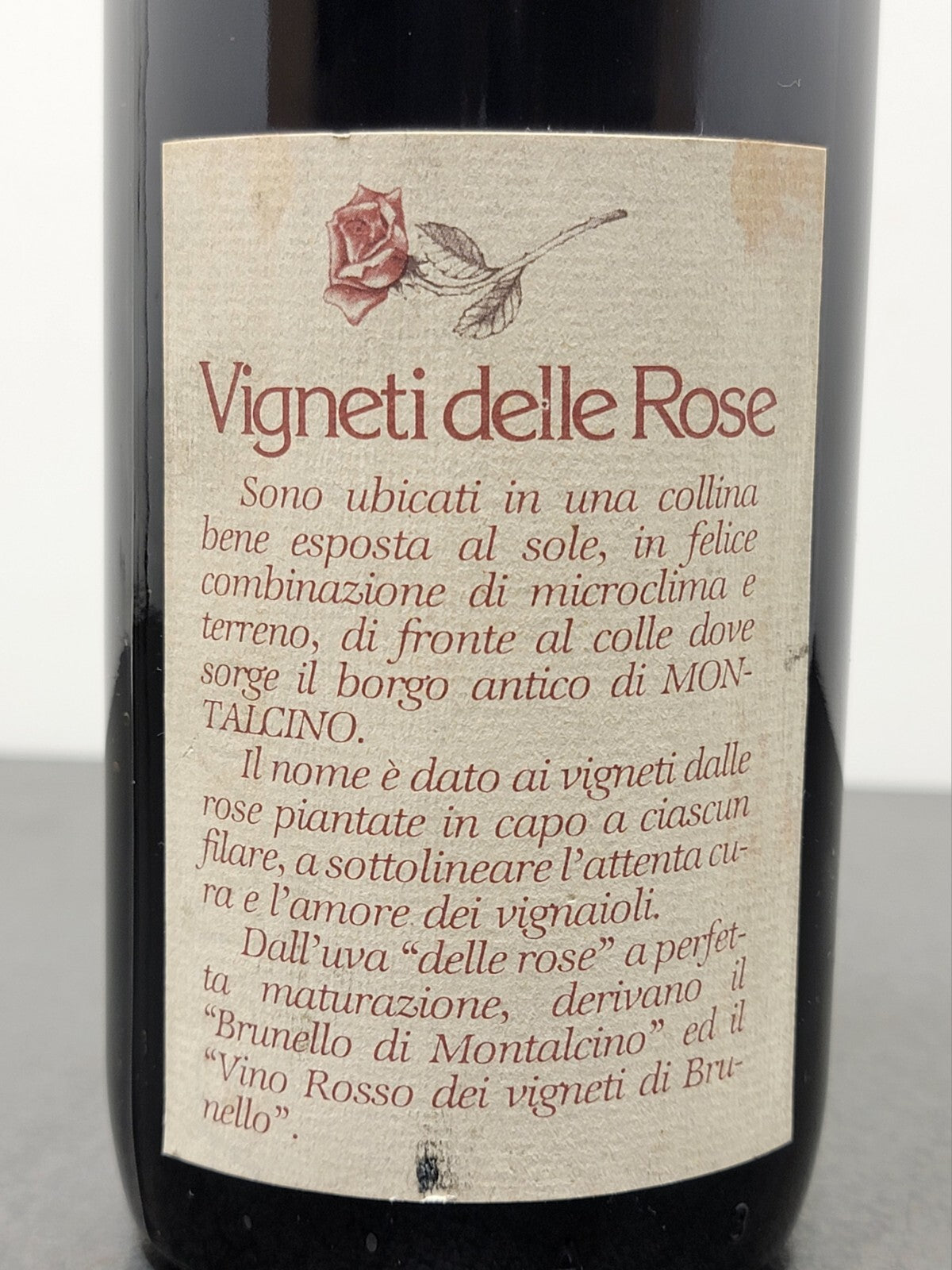 Brunello Di Montalcino Dei Roseti 1979 bott. 75 cl 13%