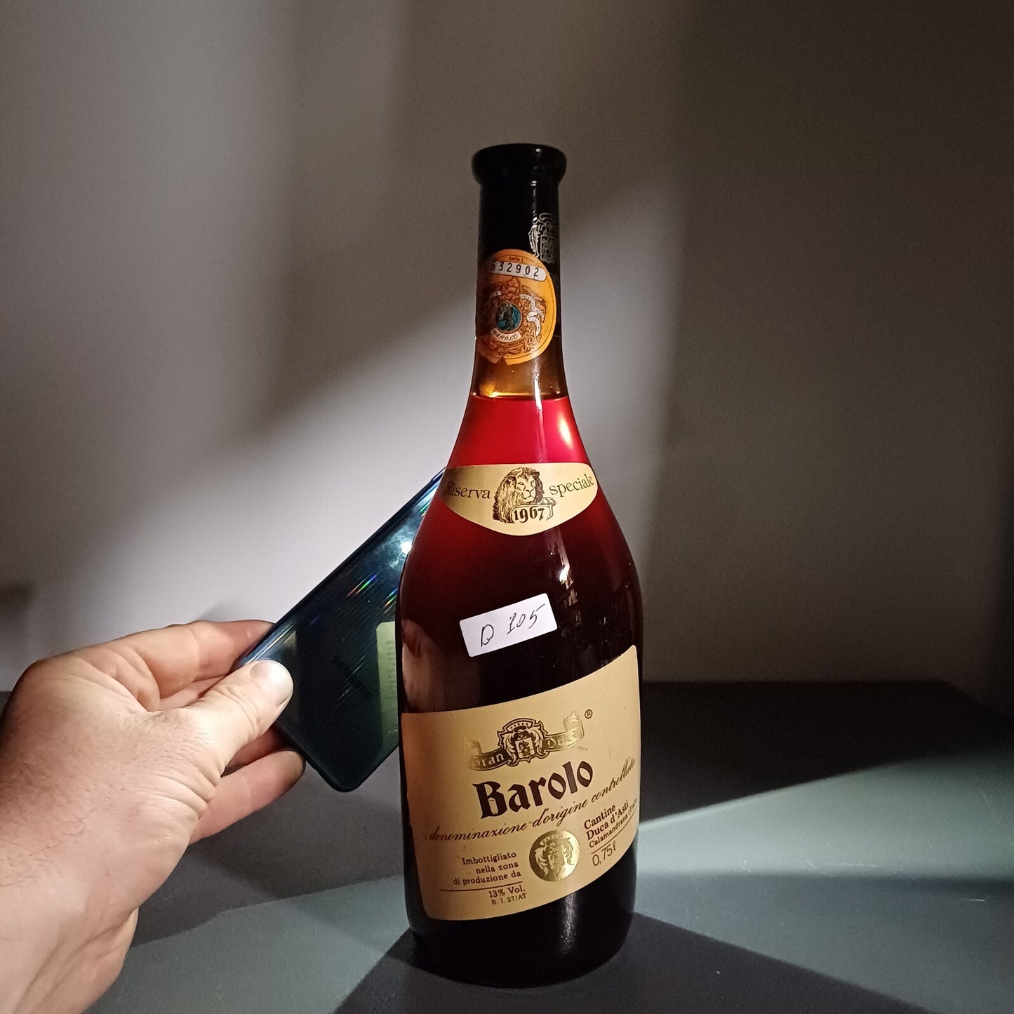 Barolo Duca D'asti 1967 Riserva Speciale bott.75 cl 13 %