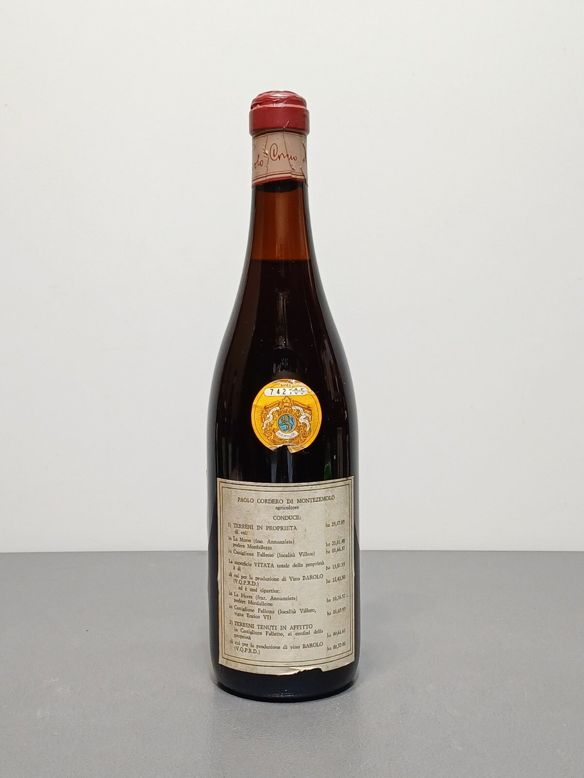 Barolo Paulo Cordero Di Montezemolo 1975 Monfalletto bott.75 cl 13%