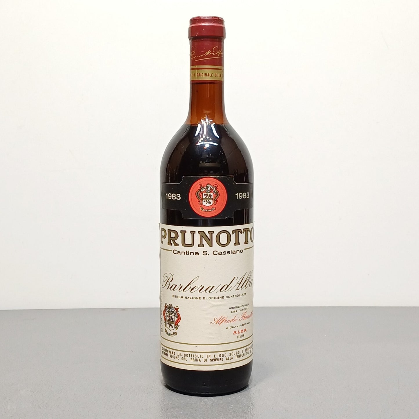 Barbera 1983 Alfredo Prunotto bott. 75 cl 12%