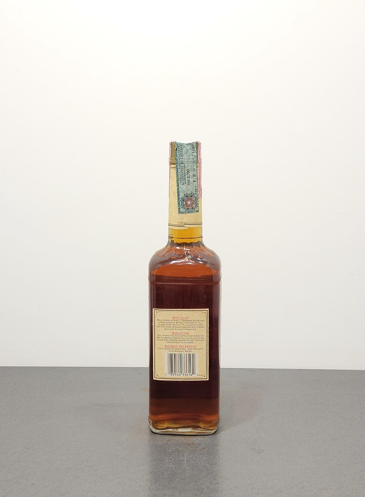 Whisky Ten High Kentucky Straight Bourbon Whisky 1990s bott.70 cl 40%