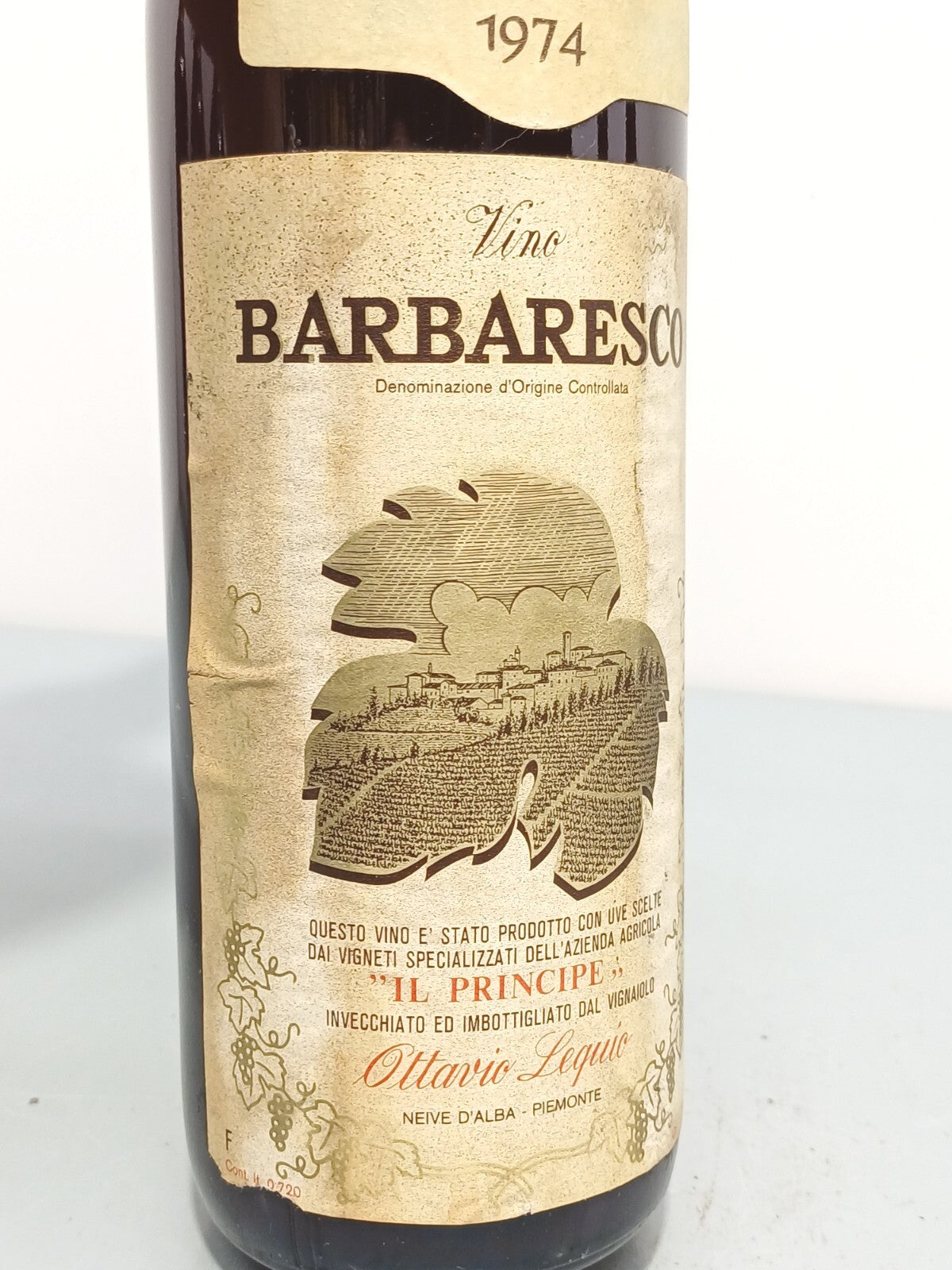 Barbaresco IL Principe Ottavio Lequio 1974 Nieve bott. 72 cl 13,5%