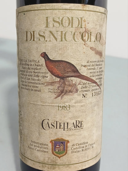 I Sodi Di San Niccolò Castellare Di Castellina 1983 bott. 75 cl 13,5%