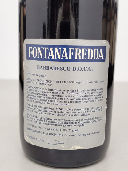 Barbaresco Fontanafredda 1983 Serralunga D'Alba 75 cl 13%