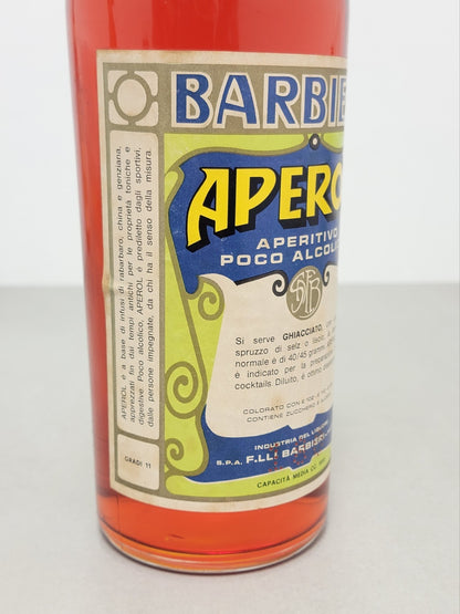 Aperol Barbieri 1970s Aperitivo Alcolico bott. 1 L 11%